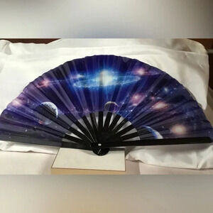 FairySandy Large Rave Fan. 25” wide. 15” tall. New